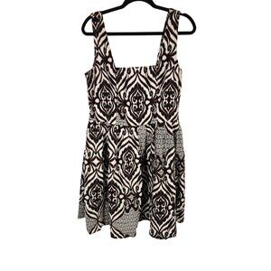 NWOT Eva Mendes Womens Plus Dress Pin up Sexy Timeless Old Hollywood Print 18